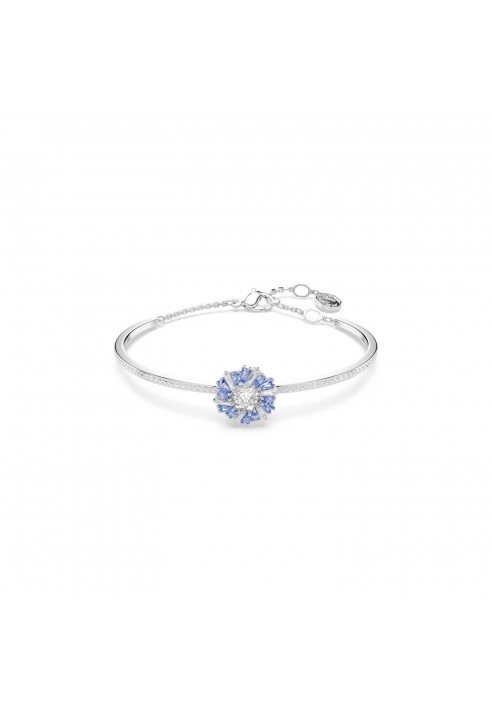 Swarovski 5680014 Bracciale rigido Idyllia Fiore Blu Placcato Rodio