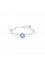 Swarovski 5680014 Bracciale rigido Idyllia Fiore Blu Placcato Rodio