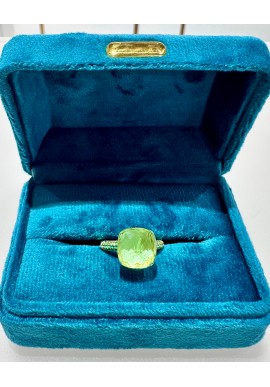 Anello Labrio' in oro giallo con smeraldi e tormalina 1001.G